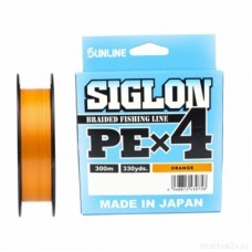 Шнур Sunline SIGLON PE×4 300M(Orange) #2.5/40LB